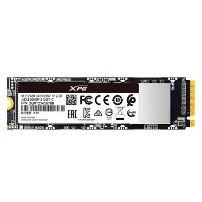 Ssd Xpg Sx8100 512gb M 2 Leitura 3500mb S Gravacao 2400mb S Asx8100np 512gt C