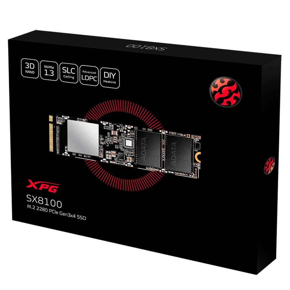 XPG SX8100 M.2 SSD❖2TB　CDI正常96% SSD M2 XPG SX8100, 512 GB, Gen 3x4 | KaBuM!