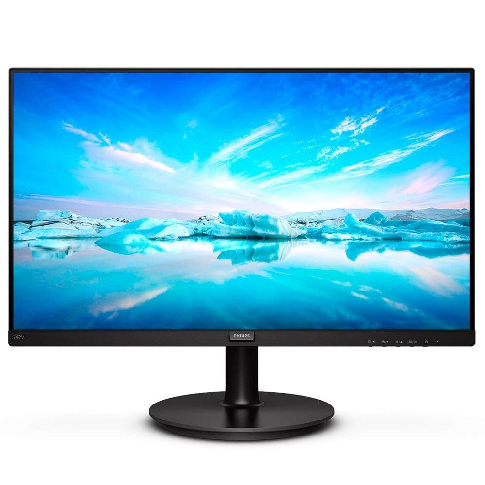 Monitor Philips 24' IPS, Full HD, HDMI/DisplayPort, VESA, Ajuste
