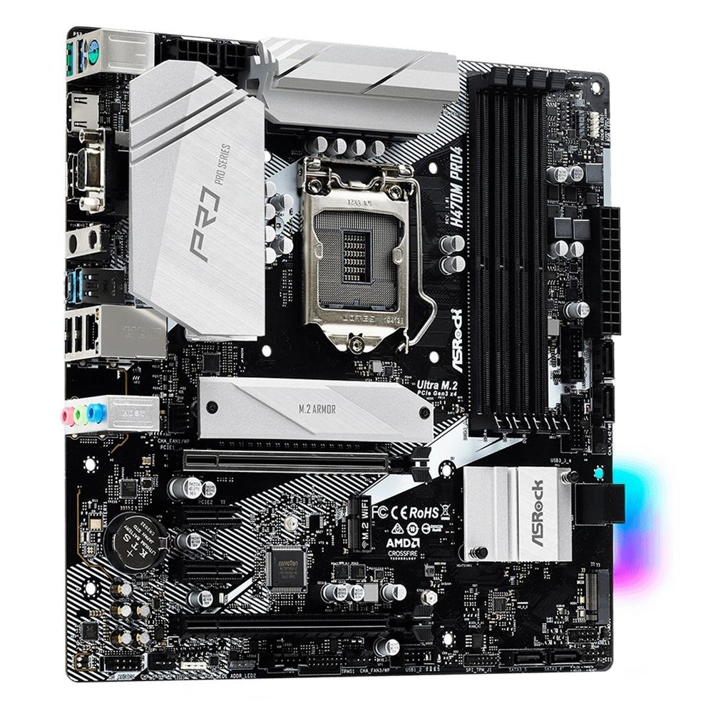 P*M様 ASRock　H470M　PRO4 placa-mae-asrock-h470m-pro4-