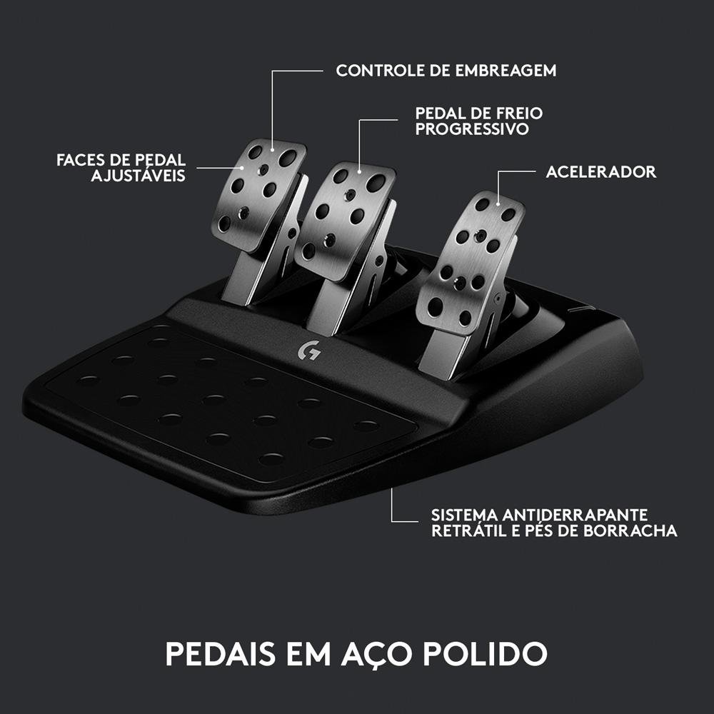 Volante Logitech G923 para Xbox Series X|S, Xbox One e PC com TRUEFORCE, Pedais Responsivos, Launch Control - 941-000157 Volante Logitech G923 para Xbox Series X|S, Xbox One e PC com TRUEFORCE, Pedais Responsivos, Launch Control - 941-000157