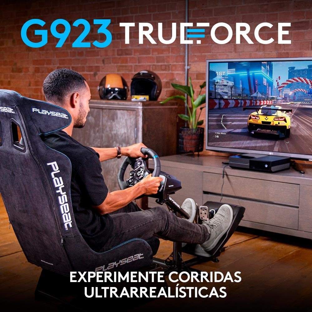 Volante Logitech G923 para Xbox Series X|S, Xbox One e PC com TRUEFORCE, Pedais Responsivos, Launch Control - 941-000157 Volante Logitech G923 para Xbox Series X|S, Xbox One e PC com TRUEFORCE, Pedais Responsivos, Launch Control - 941-000157