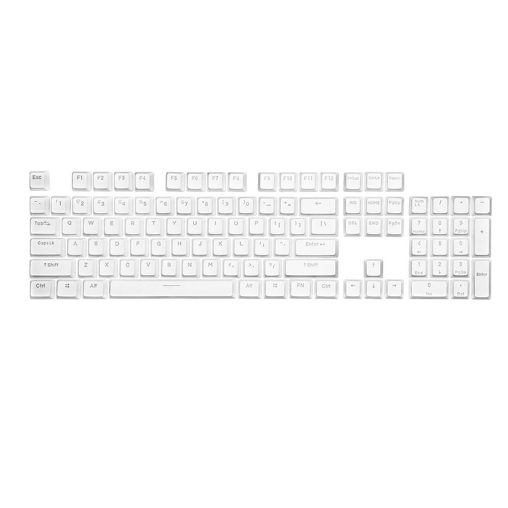 Keycaps Cooler Master PBT Double-Shot, Branco, 104 teclas layout