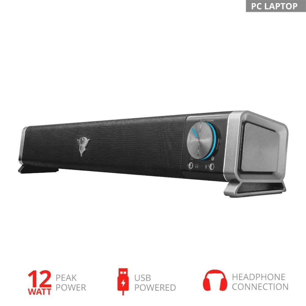 Soundbar Gamer Trust GXT 618 Asto Sound Bar PC Speaker, USB, 6W RMS - 22209