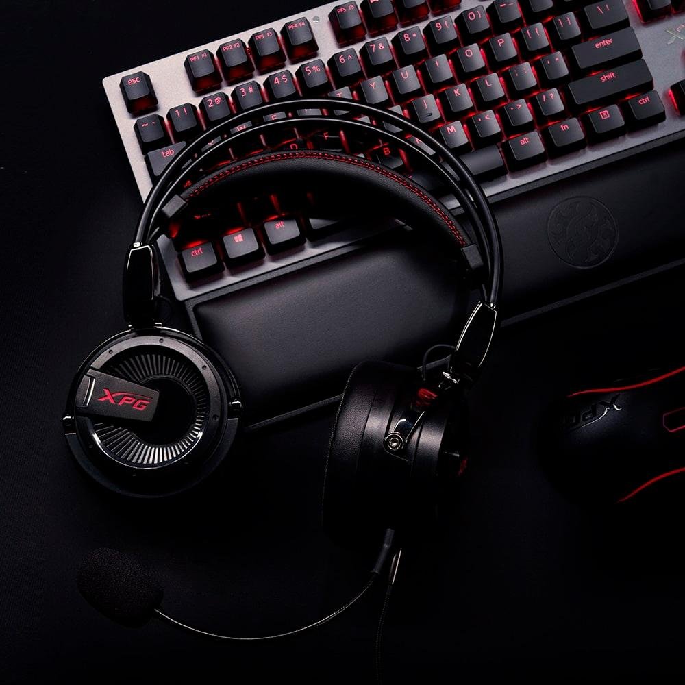 Headset Gamer XPG Precog Analog, Drivers Duplos Eletrostáticos/Dinâmicos Headset Gamer XPG Precog Analog, Drivers Duplos Eletrostáticos/Dinâmicos