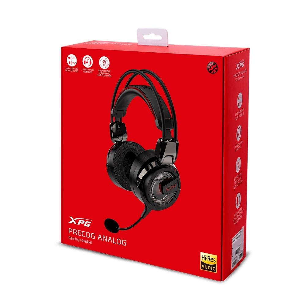 Headset Gamer XPG Precog Analog, Drivers Duplos Eletrostáticos/Dinâmicos Headset Gamer XPG Precog Analog, Drivers Duplos Eletrostáticos/Dinâmicos