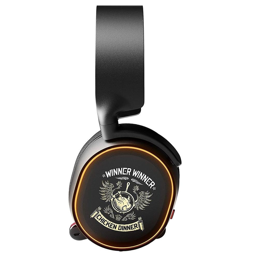 値下✕ 希少品 steelseries ARCTIS 5 PUBGエディション Headset Gamer SteelSeries Arctis 5 PUBG Edition, Som DTS Surround