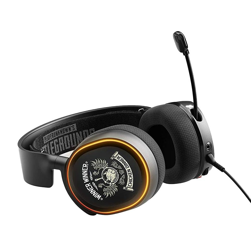 値下✕ 希少品 steelseries ARCTIS 5 PUBGエディション Headset Gamer SteelSeries Arctis 5 PUBG Edition, Som DTS Surround