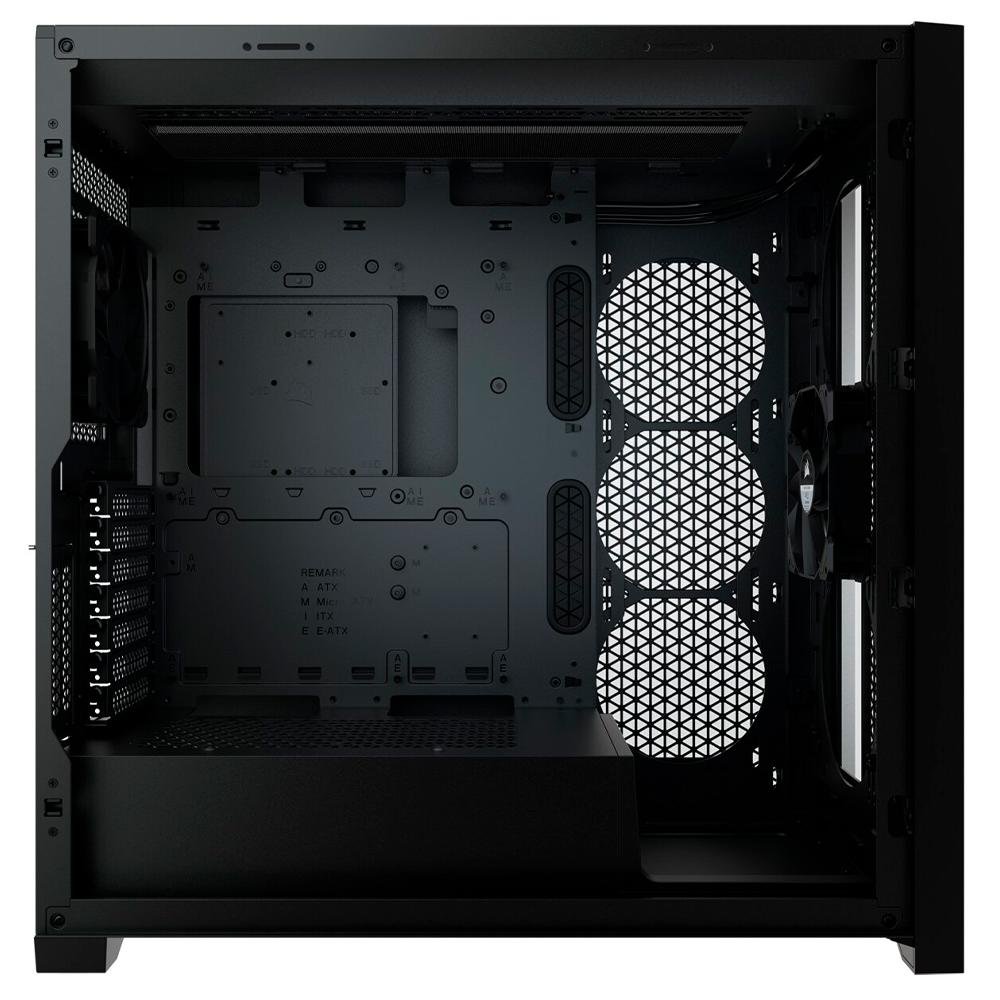 Gabinete Gamer Corsair 5000D Airflow, Mid Tower, ATX, Lateral em Vidro Temperado, 2x Cooler Fan, Preto - CC-9011210-WW
