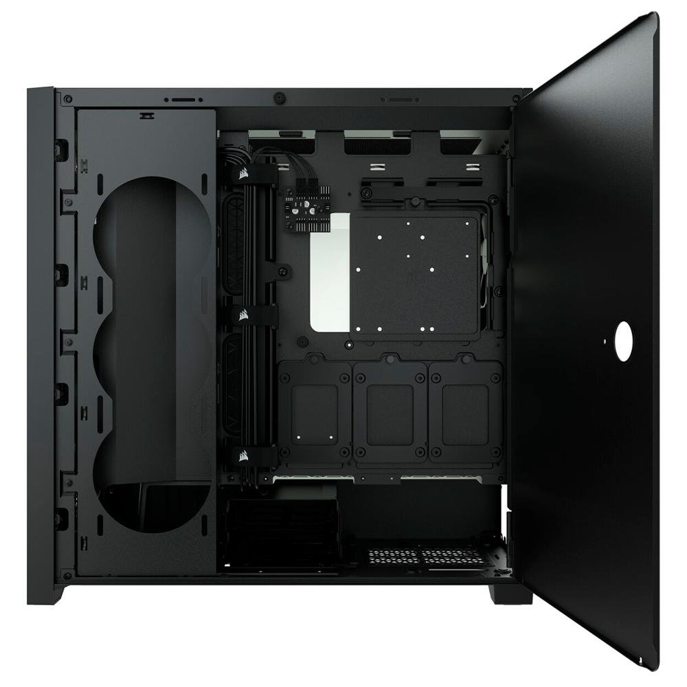 Gabinete Gamer Corsair 5000D Airflow, Mid Tower, ATX, Lateral em Vidro Temperado, 2x Cooler Fan, Preto - CC-9011210-WW