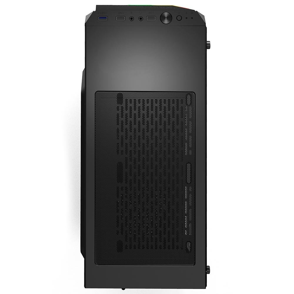 Gabinete Gamer T-Dagger RGB, Mid Tower, Lateral em Acrílico, Preto - TGC-G28B