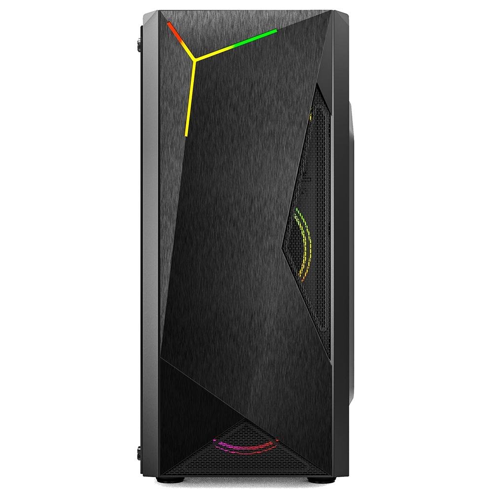 Gabinete Gamer T-Dagger RGB, Mid Tower, Lateral em Acrílico, Preto - TGC-G28B