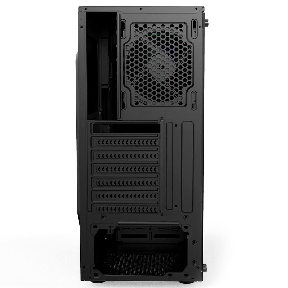 Gabinete Gamer T-Dagger RGB, Mid Tower, Lateral em Acrílico, Preto - TGC-G28B