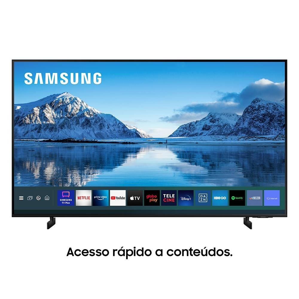 Smart TV Samsung 60 Polegadas Crystal UHD 4K, 3 HDMI, Dynamic Crystal Color, Borda Infinita, Visual Livre de Cabos, Alexa - UN60AU8000GXZD