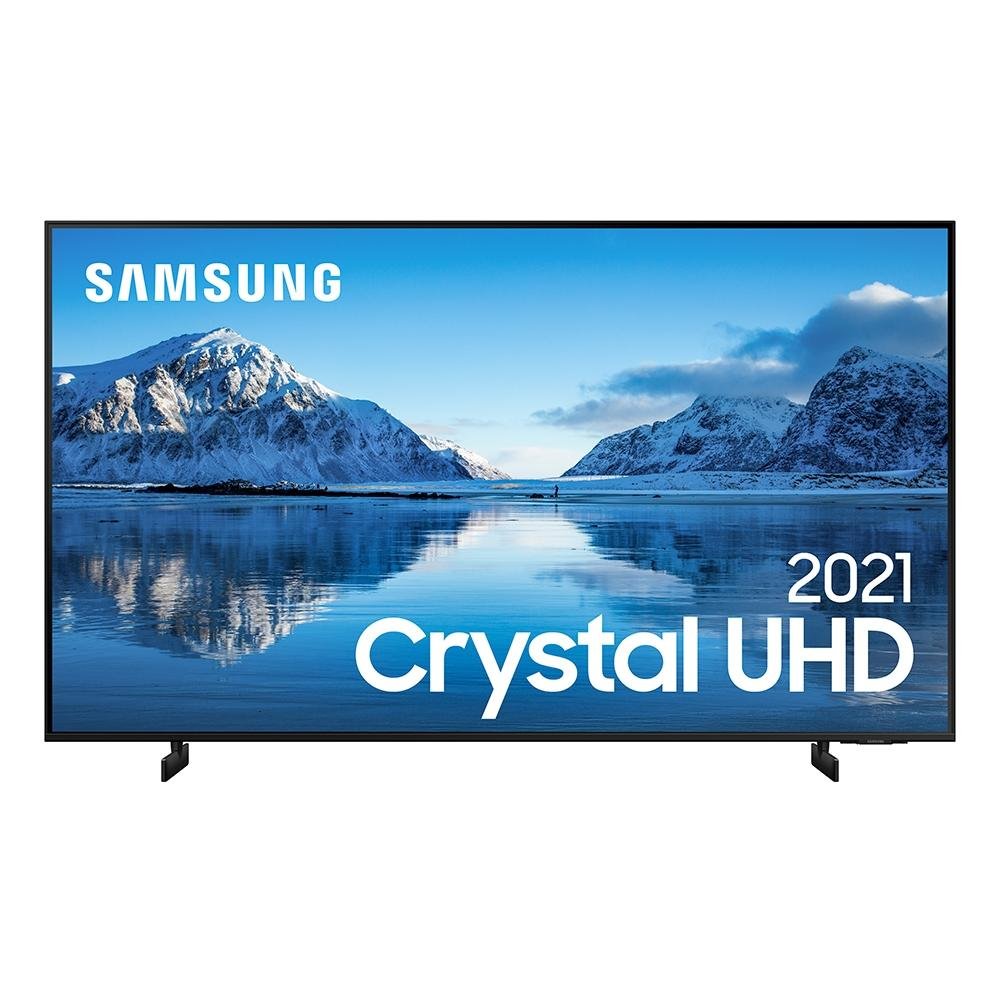 Smart TV Samsung 60 Polegadas Crystal UHD 4K, 3 HDMI, Dynamic Crystal Color, Borda Infinita, Visual Livre de Cabos, Alexa - UN60AU8000GXZD