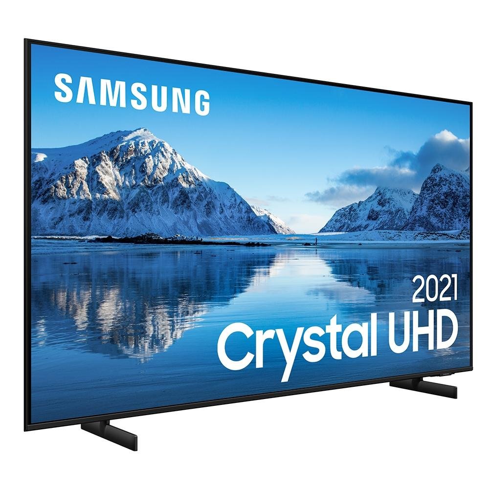 Smart TV Samsung 60 Polegadas Crystal UHD 4K, 3 HDMI, Dynamic Crystal Color, Borda Infinita, Visual Livre de Cabos, Alexa - UN60AU8000GXZD