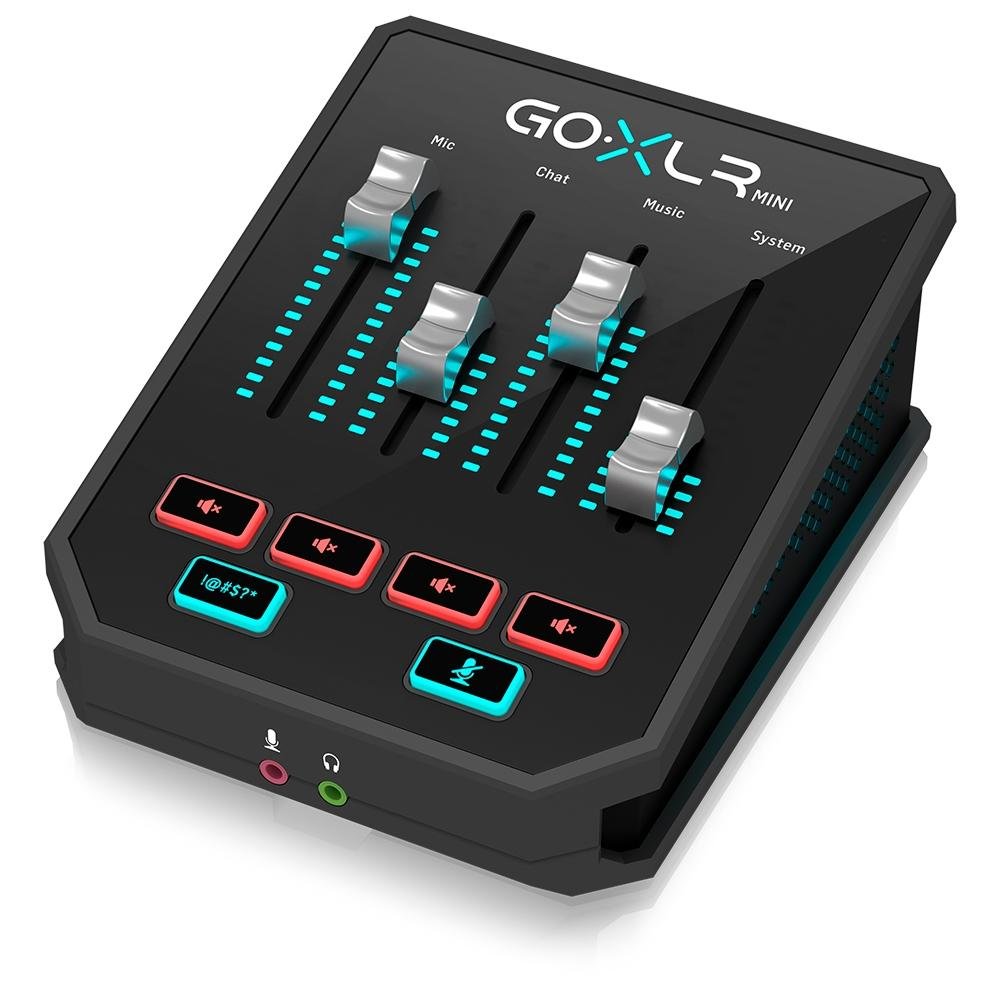 DTM・DAW GoXLRmini Processador de Voz TC Helicon GO XLR Mini Multi-Efeitos com Mixer