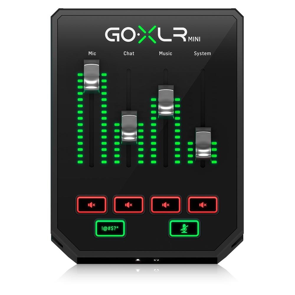 DTM・DAW GoXLRmini Processador de Voz TC Helicon GO XLR Mini Multi-Efeitos com Mixer
