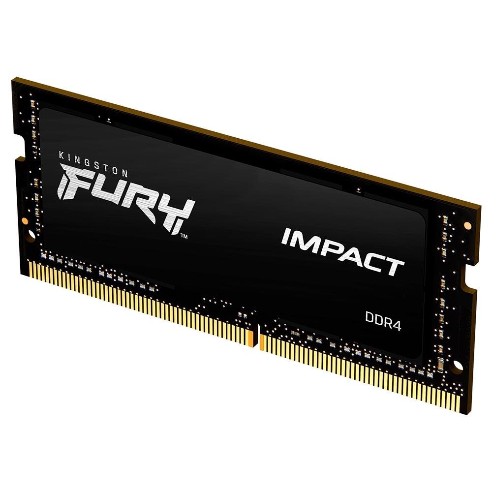 Memória RAM para Notebook Kingston Fury Impact, 16GB, 2666MHz, DDR4, CL15 - KF426S15IB1/16 Memória RAM para Notebook Kingston Fury Impact, 16GB, 2666MHz, DDR4, CL15 - KF426S15IB1/16