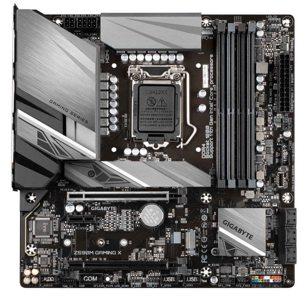 Kit Processador Intel Core i7-11700K + Placa Mãe Gigabyte Z590M