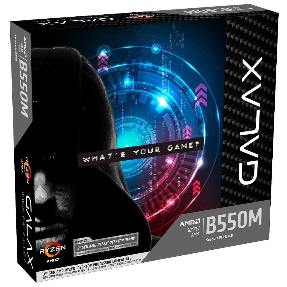 Kit Processador AMD Ryzen 7 3800X + Placa-Mãe GALAX B550M EX | KaBuM!