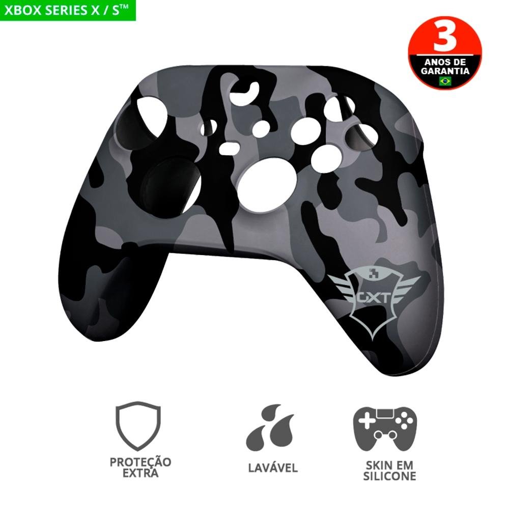 Capa Protetora GXTrust 749K para Controle Xbox Series X/S, Silicone Antiderrapante, Preto - 24176