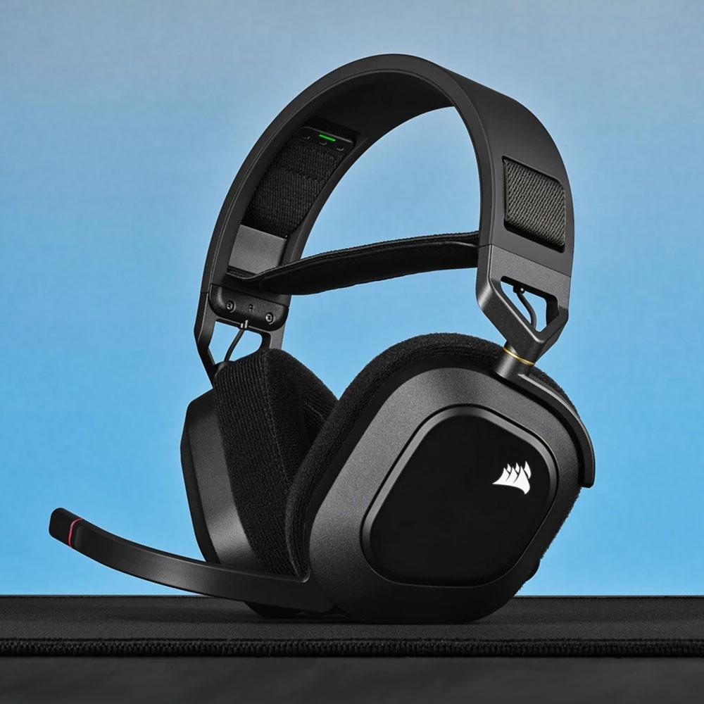 Headset Gamer Sem Fio Corsair HS80 Premium, RGB, Surround, Dolby Atmos, Wireless, Drivers 50mm, Preto – CA-9011235-NA Headset Gamer Sem Fio Corsair HS80 Premium, RGB, Surround, Dolby Atmos, Wireless, Drivers 50mm, Preto – CA-9011235-NA
