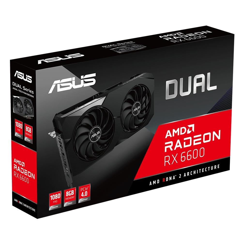 M*N様 ASUS Radeon RX6600 8GB DUAL Placa de Vídeo RX 6600 8G-V3 Dual ASUS | KaBuM!