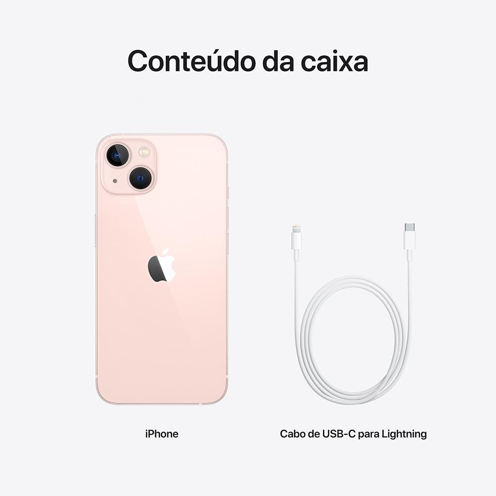 iPhone 13 de 128GB, Rosa, 5G e Chip A15 | KaBuM!