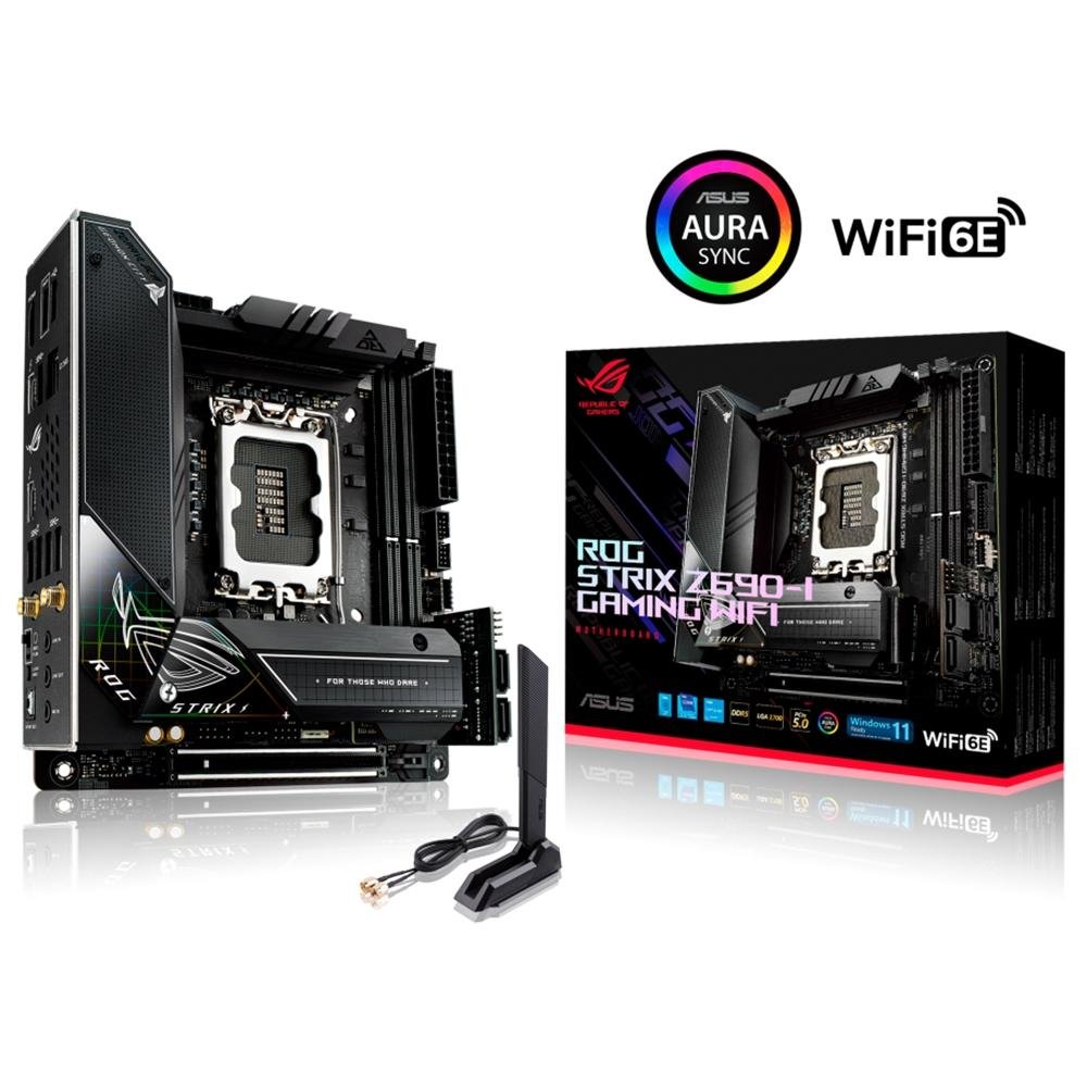 マザーボード ASUS ROG STRIX Z690-I GAMING WIFI Placa Mãe Asus ROG STRIX Z690-I GAMING WIFI | KaBuM!