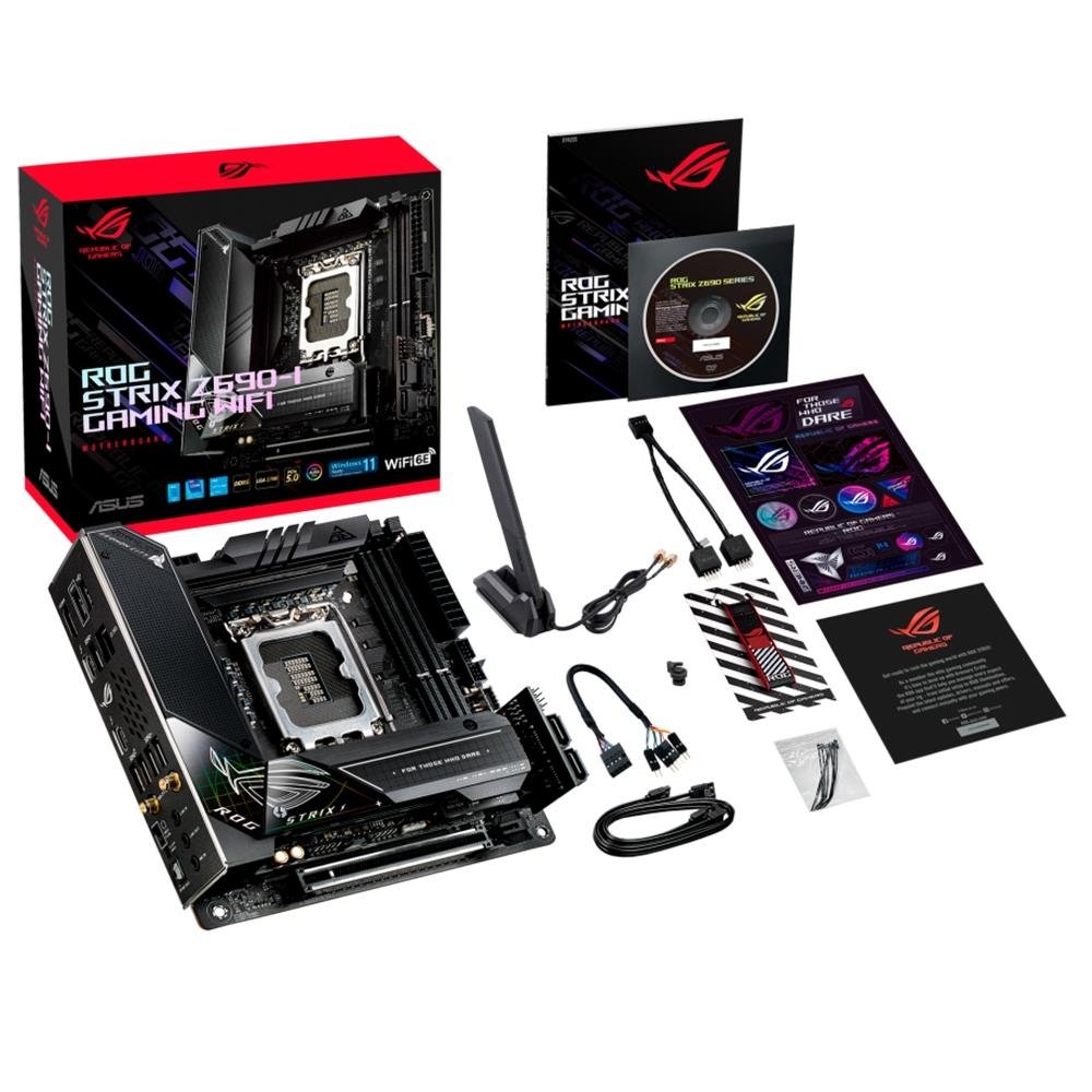 [ジャンク]ROG STRIX Z690-I GAMING WIFI Placa Mãe Asus ROG STRIX Z690-I GAMING WIFI | KaBuM!