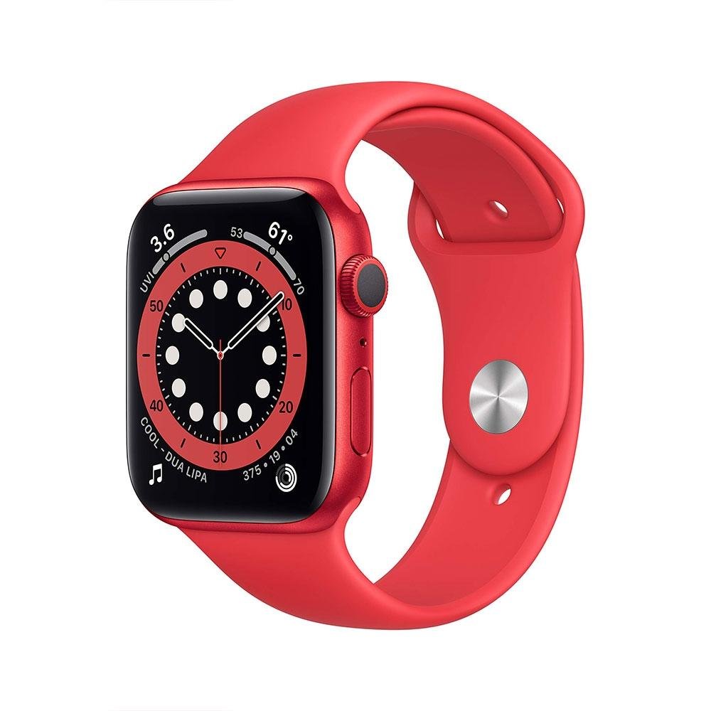 Apple Watch 6 44MM GPS, Chip U1, Vermelho | KaBuM!