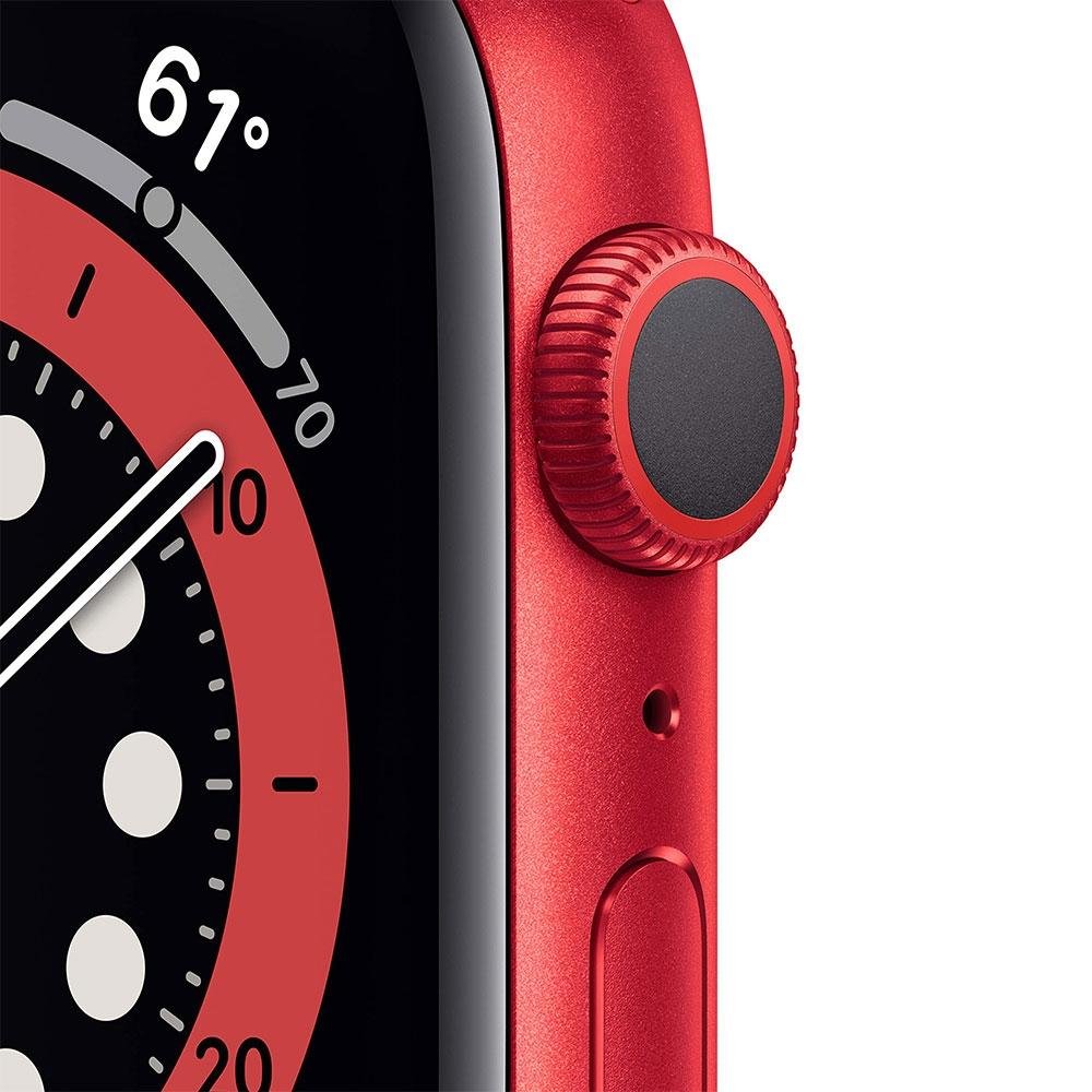 Apple Watch 6 44MM GPS, Chip U1, Vermelho | KaBuM!