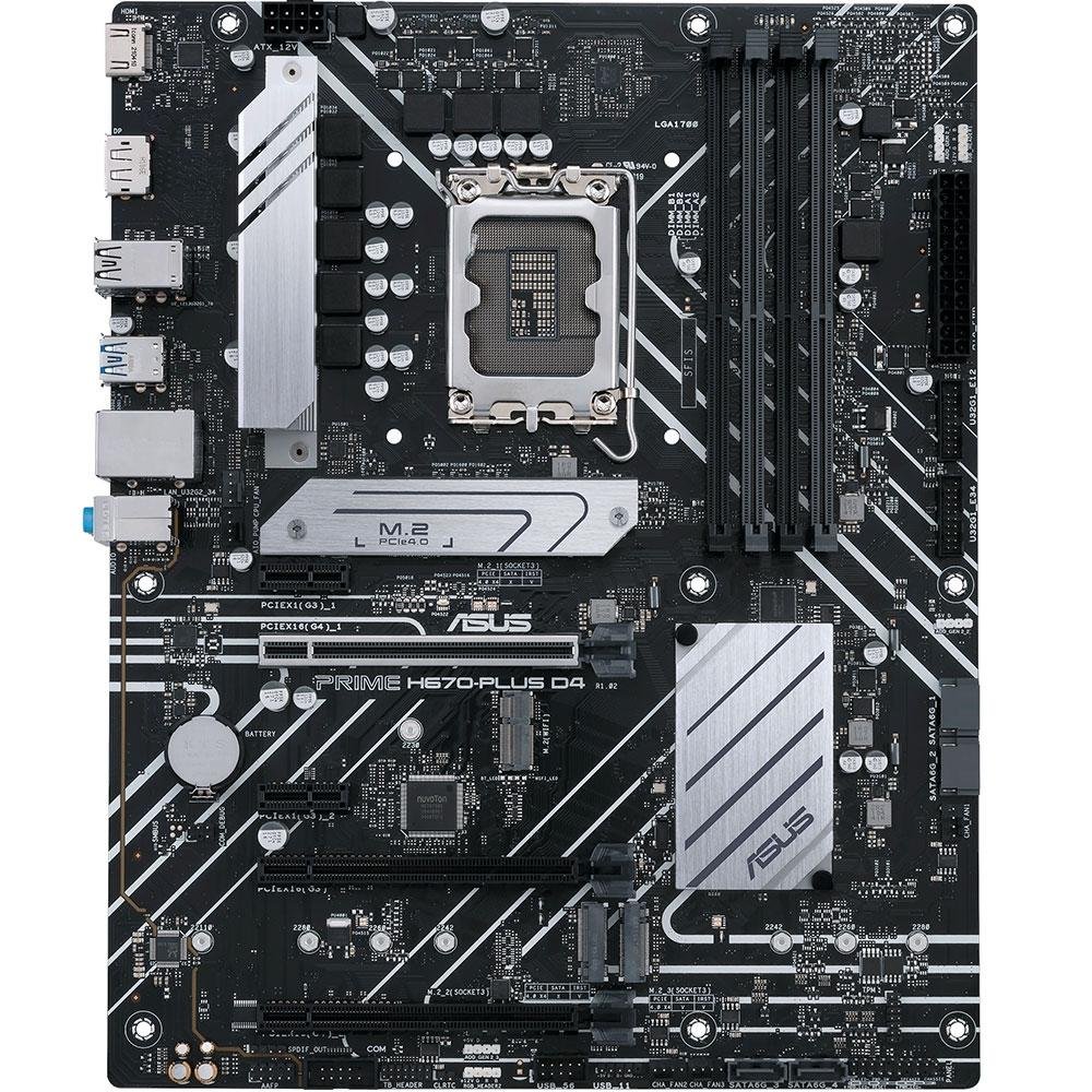 Placa-mãe Asus PRIME H670-PLUS D4, DDR4 | KaBuM!