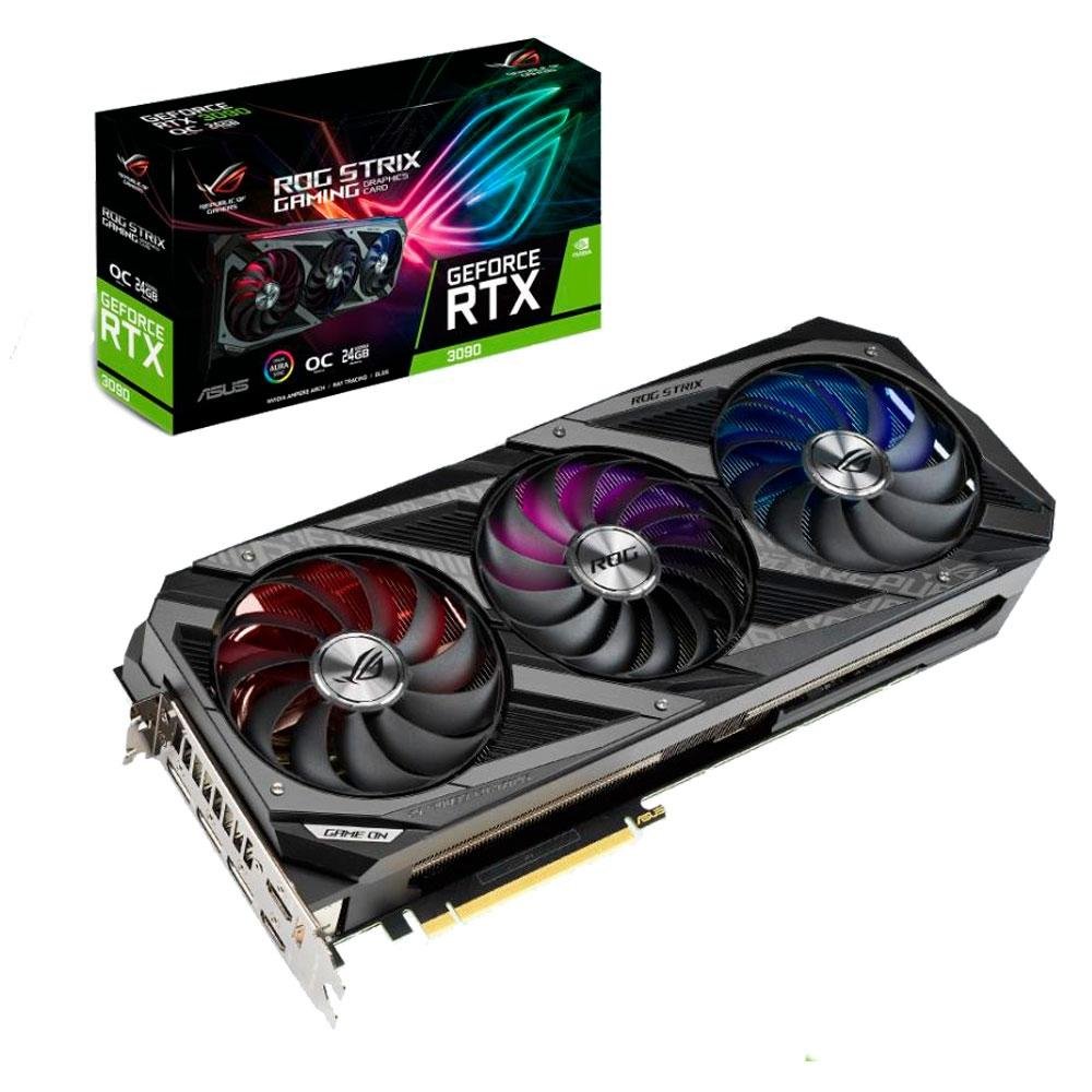 RTX3090 OC【ROG STRIX RTX3090 O24GGAMING】 Placa de Vídeo Asus NVIDIA GeForce RTX 3090 |KaBuM