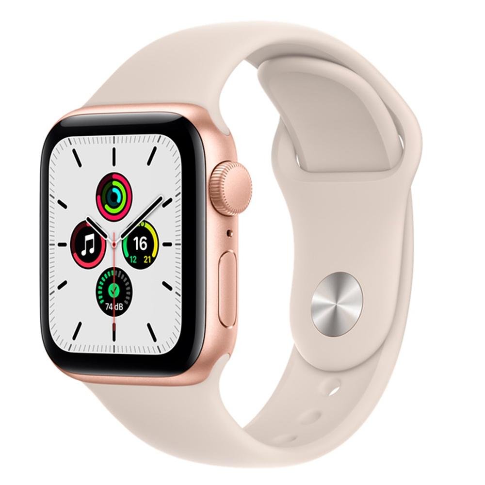 Apple Watch SE 40MM GPS Dourado e Preto | KaBuM!