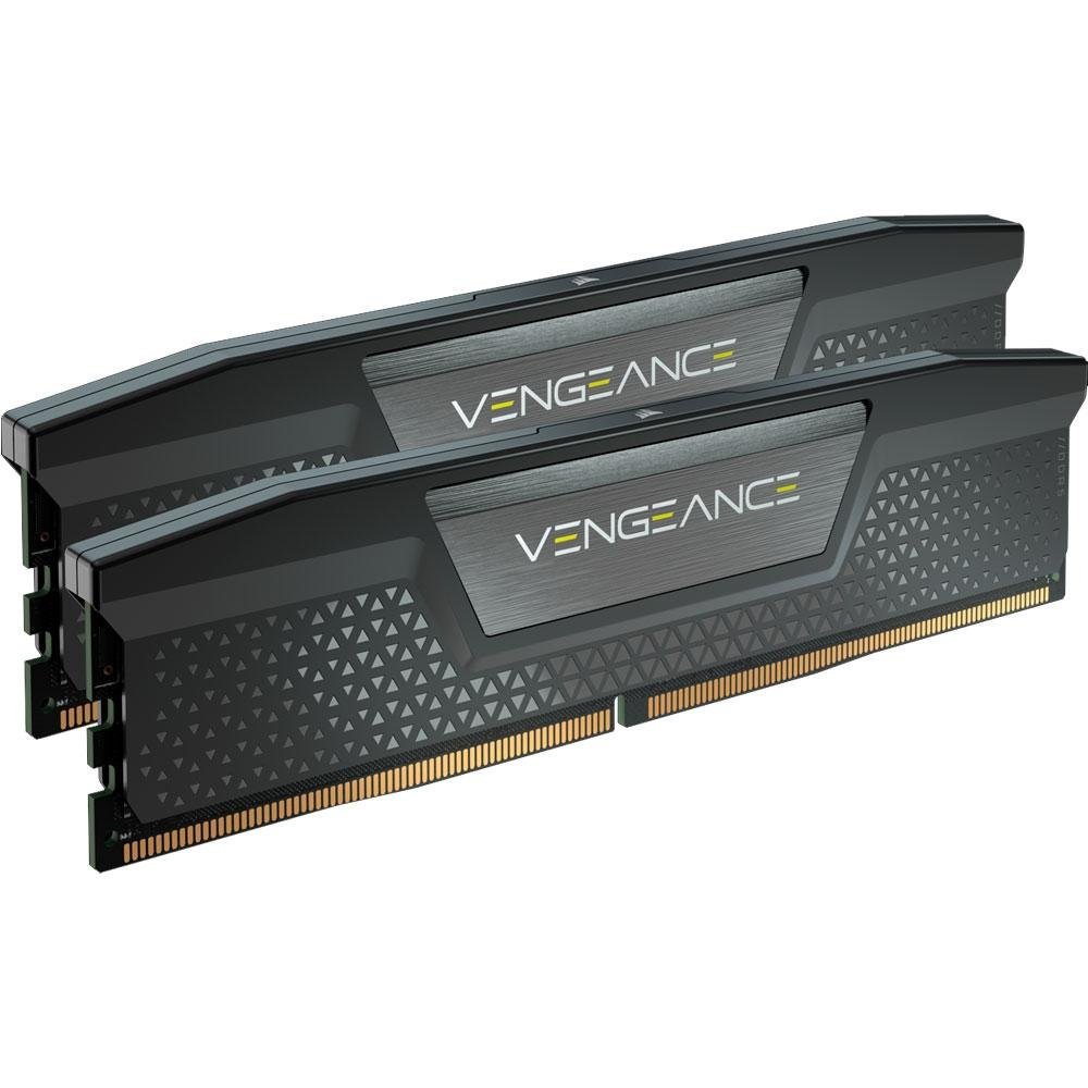 Memória RAM Corsair Vengeance, 64GB (2x32GB), 5200MHz, DDR5, CL40, Preto - CMK64GX5M2B5200C40