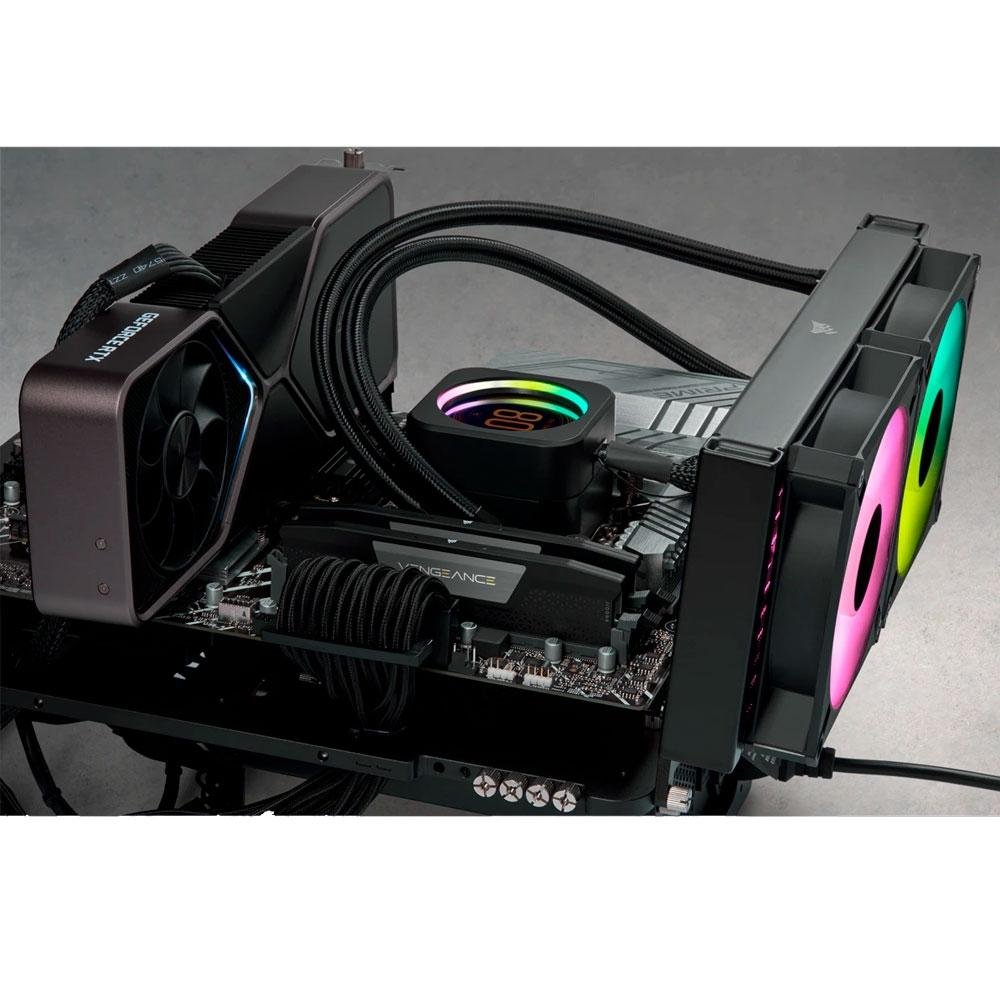 Memória RAM Corsair Vengeance, 64GB (2x32GB), 5200MHz, DDR5, CL40, Preto - CMK64GX5M2B5200C40