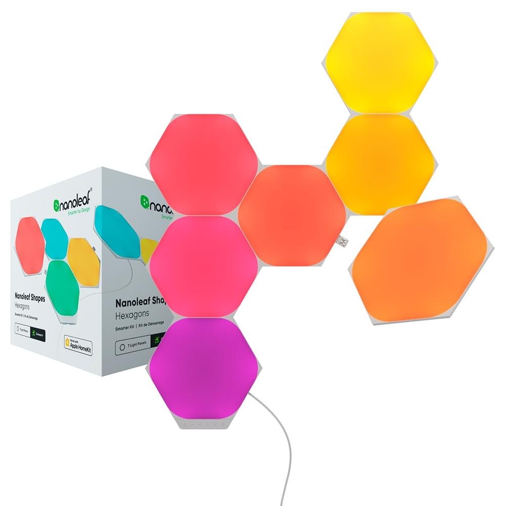 【良品】Nanoleaf Shapes Hexagons NL42 ヘキサゴン Shapes Hexagons Starter Kit (9 Panels) - NL42-0006HX-9PK | Nanoleaf