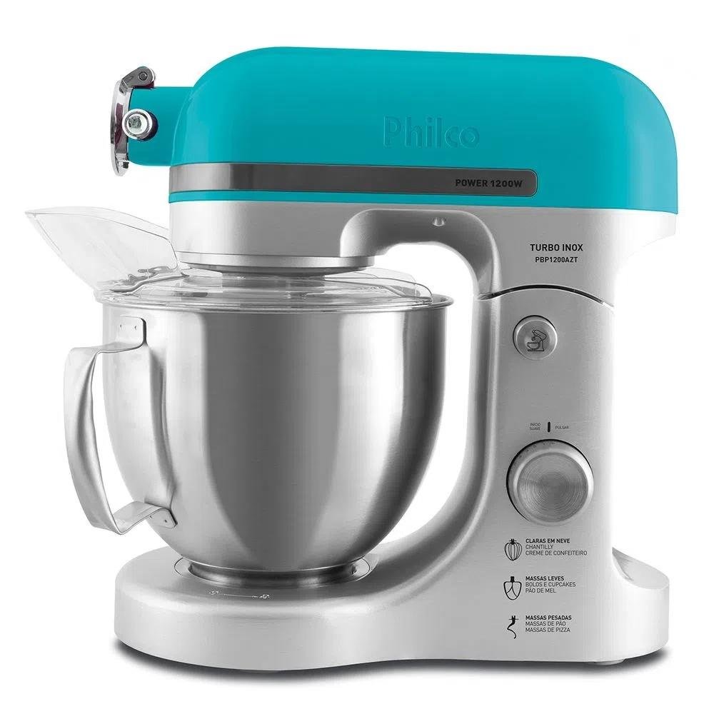 Batedeira Planetária Philco PBP1200AZT Turbo Inox, 5L, 1200W, 127V, Inox Batedeira Planetária Philco PBP1200AZT Turbo Inox, 5L, 1200W, 127V, Inox