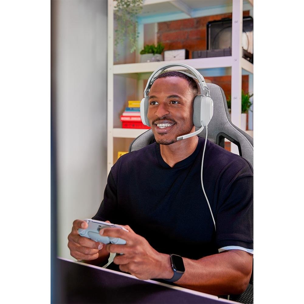 Headset Gamer Corsair HS80 Premium, RGB, Surround, Dolby 7.1, Drivers 50mm, Branco - CA-9011238-NA Headset Gamer Corsair HS80 Premium, RGB, Surround, Dolby 7.1, Drivers 50mm, Branco - CA-9011238-NA