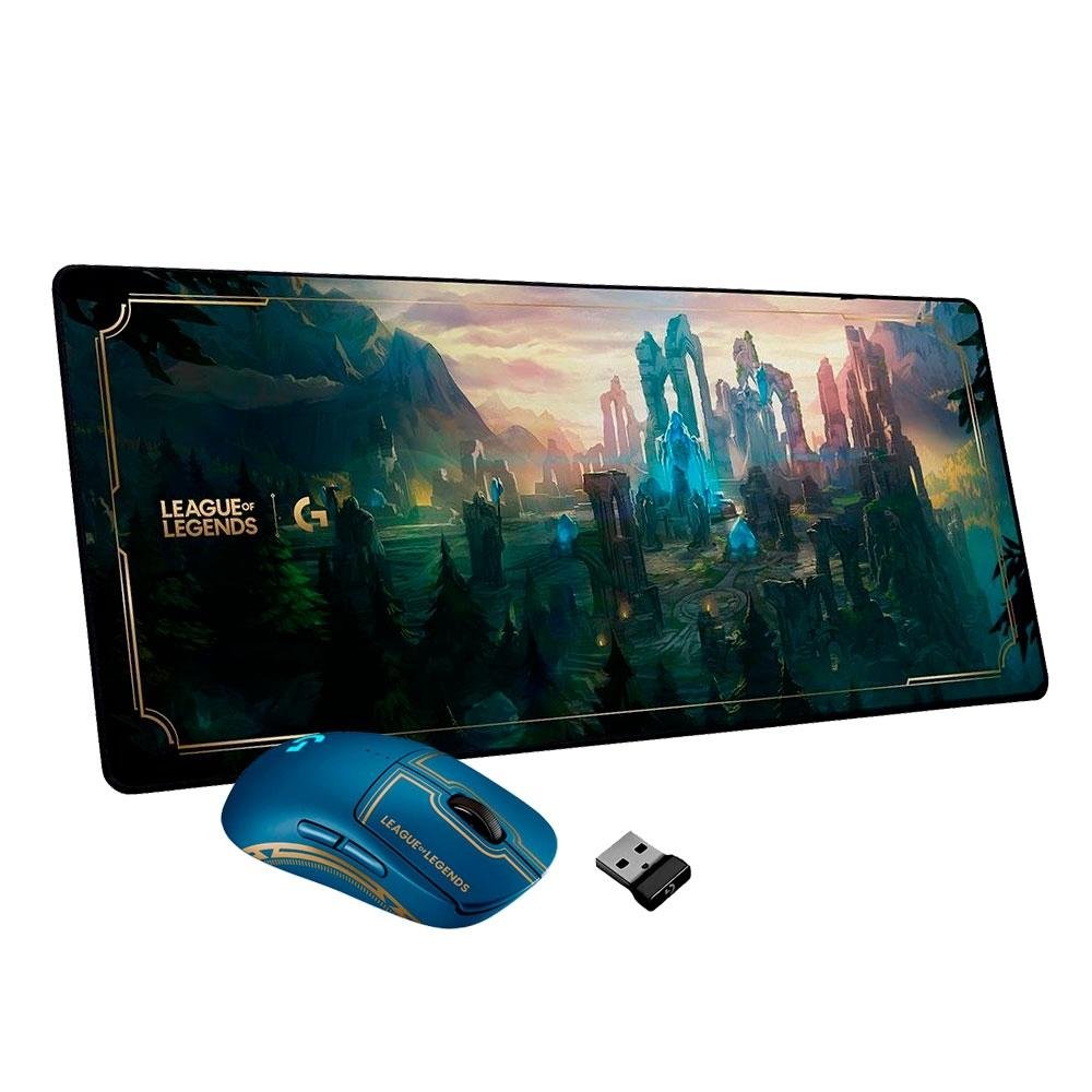 Kit Gamer Logitech League Of Legends - Mouse G PRO + Mousepad G840 | KaBuM!
