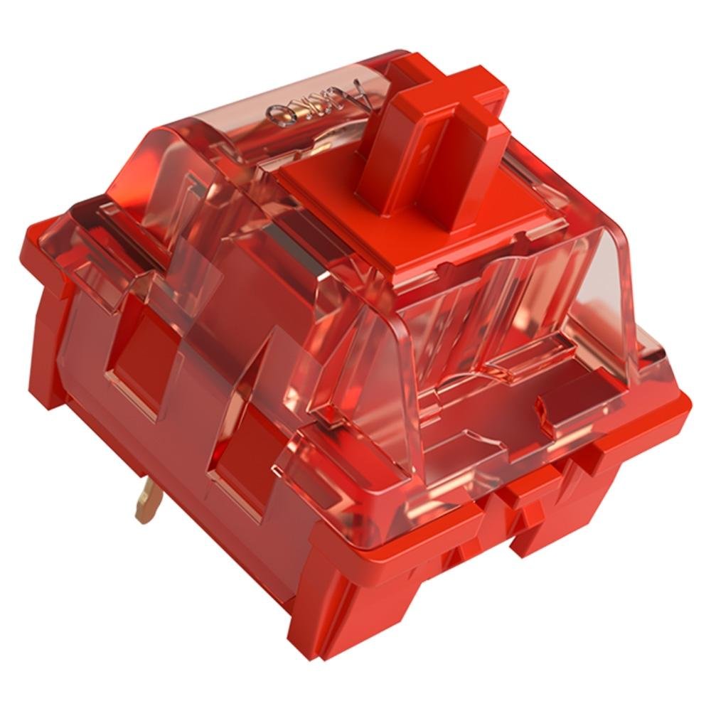 Akkoです₊⁎⁺˳✧༚ Switch Akko para Teclado Mecânico Linear, 45 Peças, Radiant Red