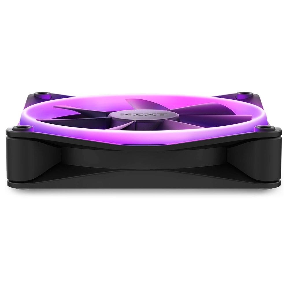 Cooler FAN NZXT, 140mm, RGB, Preto - RF-R14SF-B1 | KaBuM!