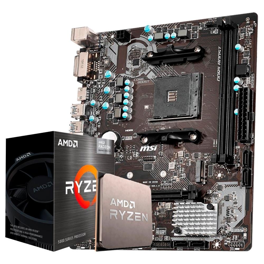 Kit Processador AMD Ryzen 5 4500, Cachê 11MB, 3.6GHz, Sem Vídeo +