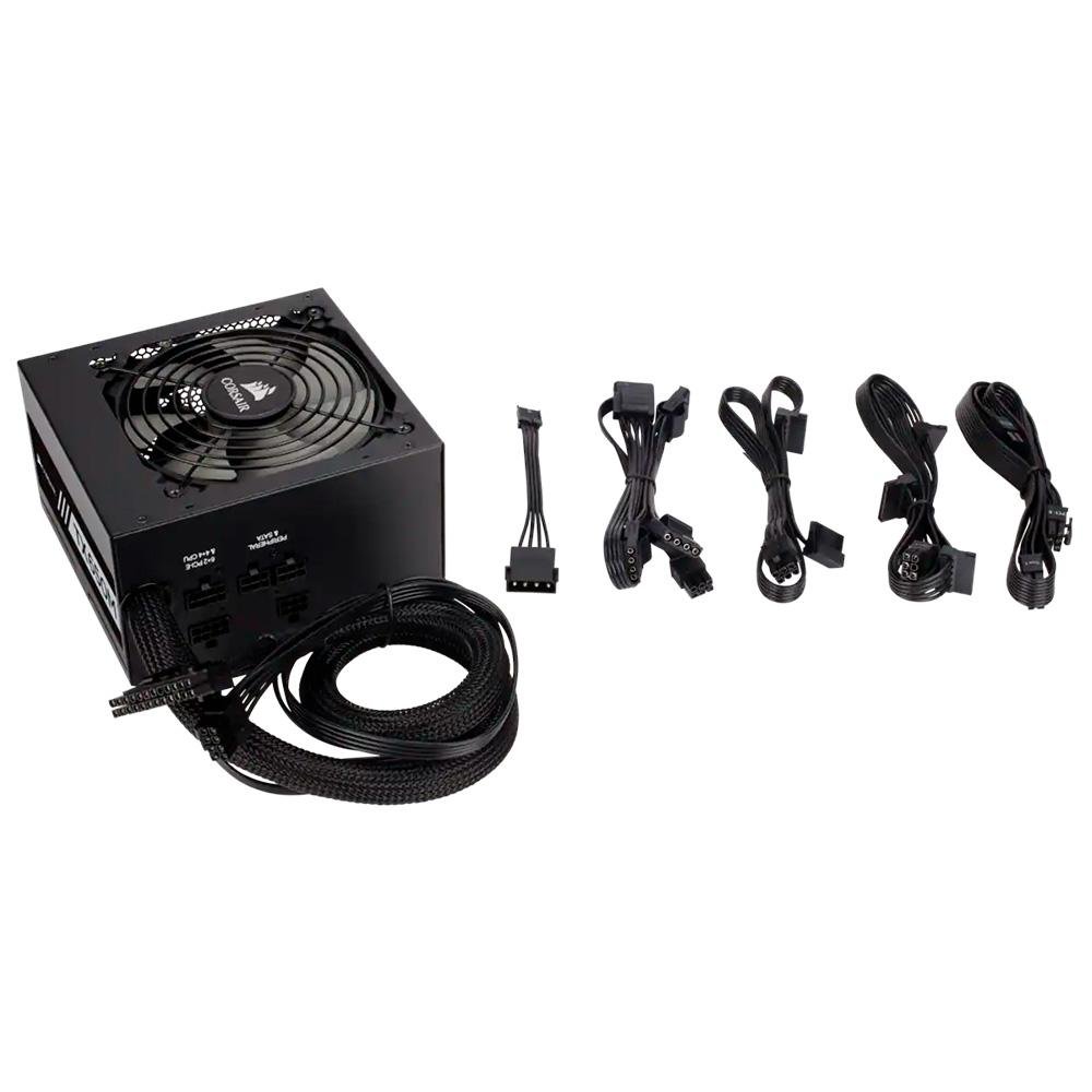 Fonte Corsair TX Series, 650W, 80 Plus Gold, Semi Modular, Sem Cabo, Preto - CP-9020132-NA