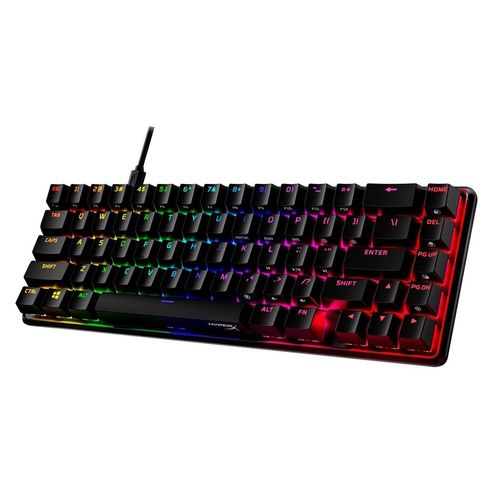 Teclado Mecânico Gamer HyperX Alloy Origins 65 HX Aqua, RGB, Layout 65%, US, Preto - 56R64AA#ABA Teclado Mecânico Gamer HyperX Alloy Origins 65 HX Aqua, RGB, Layout 65%, US, Preto - 56R64AA#ABA