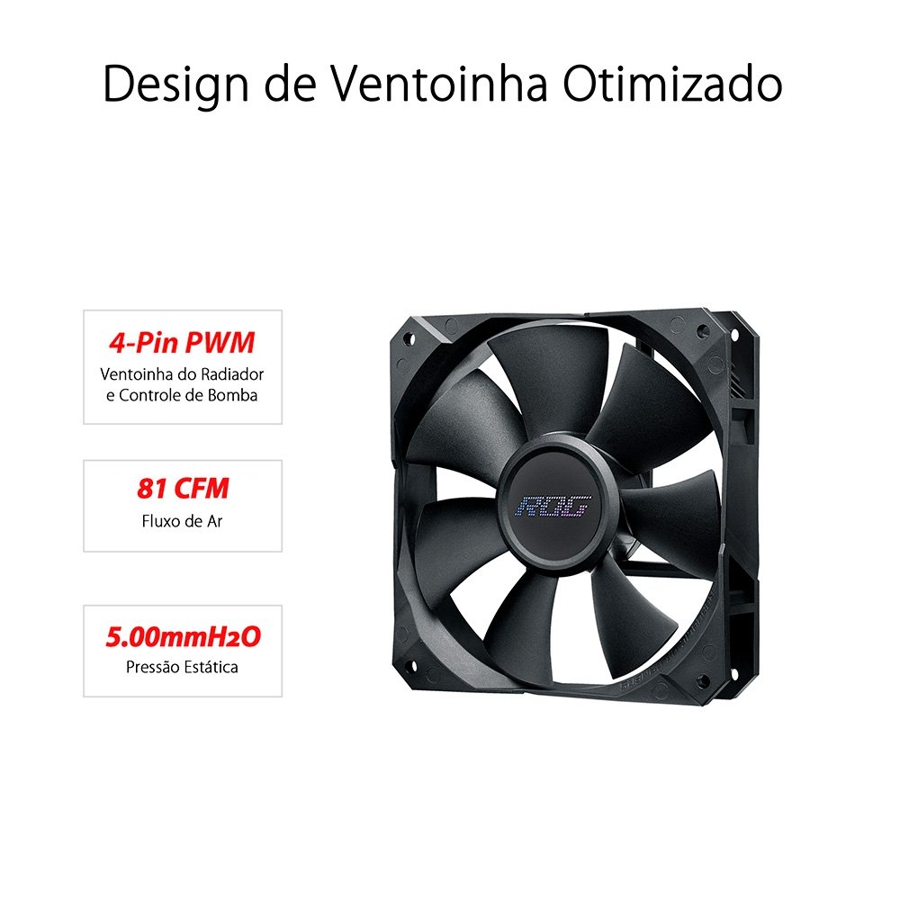 Water Cooler Asus Rog Strix LC II, 240 ARGB, 240mm, AMD e Intel
