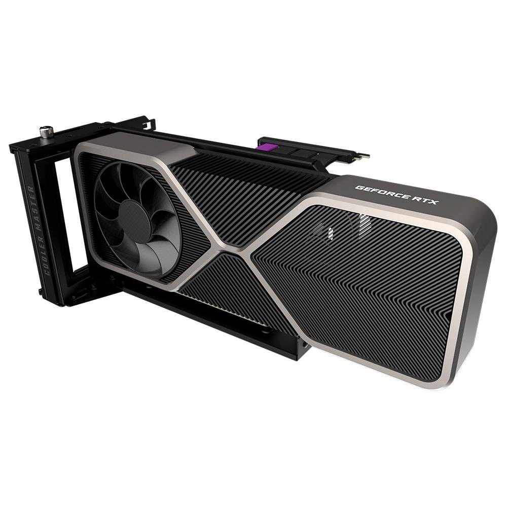 Kit Adaptador Cooler Master de Placa de Vídeo Vertical Universal V3, Pcie 4.0, com Cabo Riser 4.0 Incluso, Preto e Cinza - MCA-U000R-KFVK03 Kit Adaptador Cooler Master de Placa de Vídeo Vertical Universal V3, Pcie 4.0, com Cabo Riser 4.0 Incluso, Preto e Cinza - MCA-U000R-KFVK03