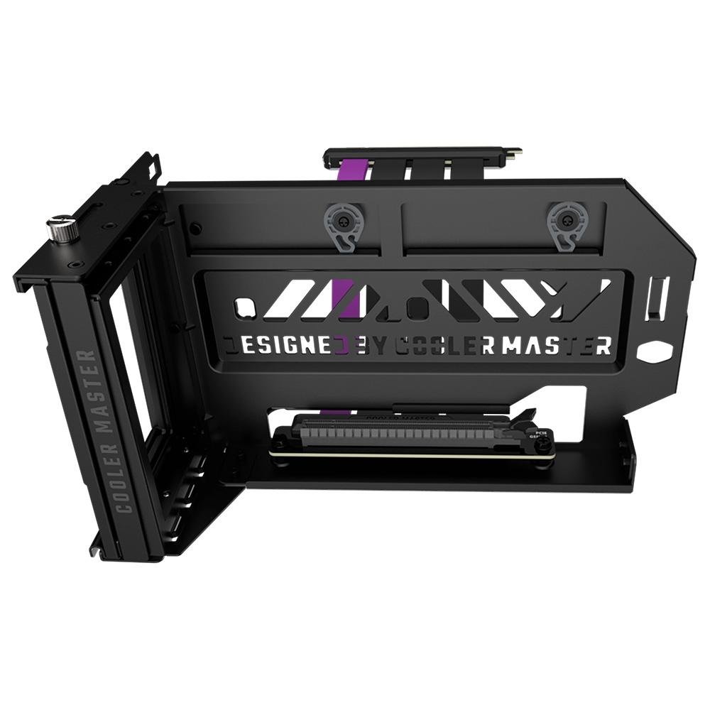 Kit Adaptador Cooler Master de Placa de Vídeo Vertical Universal V3, Pcie 4.0, com Cabo Riser 4.0 Incluso, Preto e Cinza - MCA-U000R-KFVK03 Kit Adaptador Cooler Master de Placa de Vídeo Vertical Universal V3, Pcie 4.0, com Cabo Riser 4.0 Incluso, Preto e Cinza - MCA-U000R-KFVK03